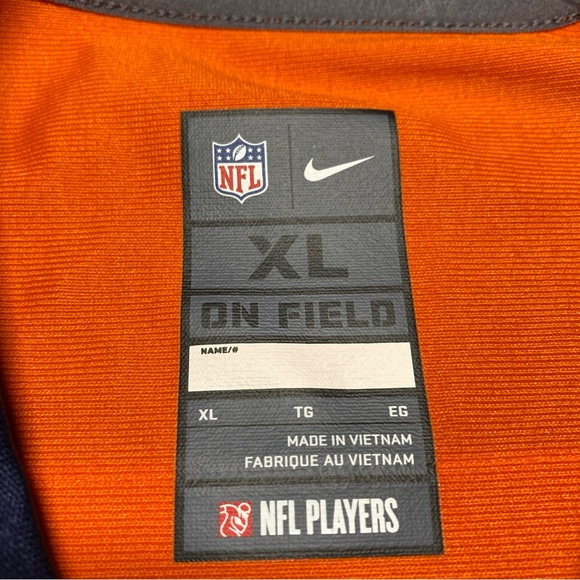 Denver Broncos Nike Courtland Sutton Orange Men's Size XL Jersey Authentic New - Picture 4 of 10